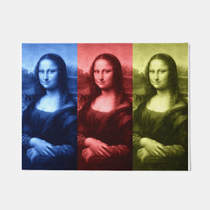 Mona Lisa Primärfarben Fußmatte