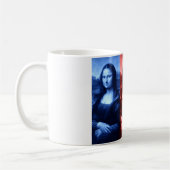 Mona Lisa Primärfarben Kaffeetasse (Links)