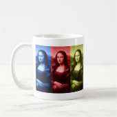 Mona Lisa Primärfarben Kaffeetasse (Links)