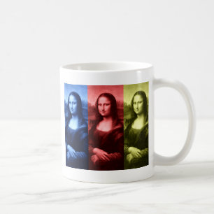 Mona Lisa Primärfarben Kaffeetasse