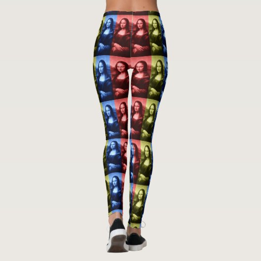 Mona Lisa Primärfarben Leggings (Rückseite)