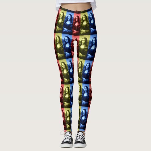 Mona Lisa Primärfarben Leggings (Vorderseite)