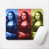 Mona Lisa Primärfarben Mousepad (Mit Mouse)