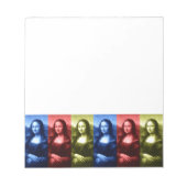 Mona Lisa Primärfarben Notizblock (Vorderseite)