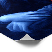 Mona Lisa Primärfarben Poster (Ecke)