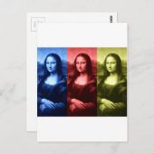 Mona Lisa Primärfarben Postkarte (Vorne/Hinten)