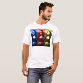 Mona Lisa Primärfarben T-Shirt (Vorne ganz)