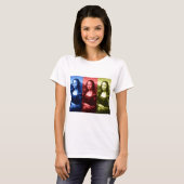 Mona Lisa Primärfarben T-Shirt (Vorne ganz)
