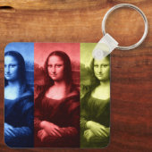 Mona Lisa Primary Colors Keychain Schlüsselanhänger (Rückseite)