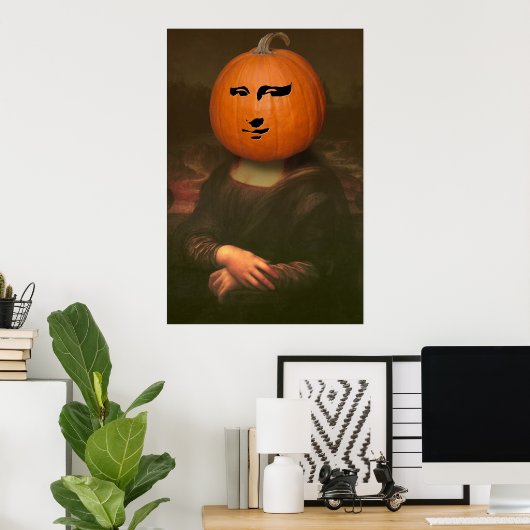 Mona Lisa Pumpkin Poster (Heimbüro)