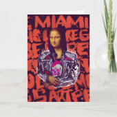 Mona Lisa Punk Art Karte (Vorderseite)