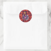 Mona Lisa Punk Art Runder Aufkleber (Tasche)