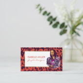 Mona Lisa Punk Art Visitenkarte (Stehend Vorderseite)