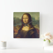 Mona Lisa Quadratische Wanduhr (Zuhause)