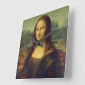 Mona Lisa Quadratische Wanduhr (Winkel)
