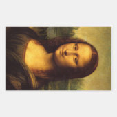 Mona Lisa Rectangle Aufkleber (Vorderseite)