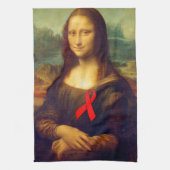 Mona Lisa Red Ribbon Handtuch (Vertikal)