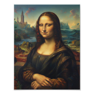 Mona Lisa" Renaissance Kunstmauer Print Fotodruck