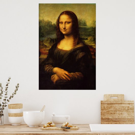 Mona Lisa - Reproduction Art Poster (Küche)