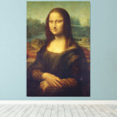 Mona Lisa Reproduction Print - Da Vinci Print Leinwanddruck (Insitu (Holzboden))