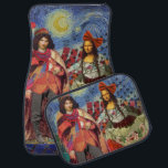 Mona Lisa Romantic Funny Colorful Arte work Automatte<br><div class="desc">Diese wunderbare Einladung bringt Elemente aus der Mona Lisa und Van Gogh's Starry night, um ein außergewöhnlich einzigartiges und skurriles Hochzeitthema für eine Einladung, danke, Tischnummer, und mehr zu machen! Die Mona Lisa - Dieses Bild zeigt die Mona Lisa mit ihrem Mann, tanzend in skurriler Boho-Manier vor Van Gogh's Starry...</div>