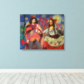 Mona Lisa Romantic Funny Colorful Arte work Leinwanddruck (Insitu (Holzboden))