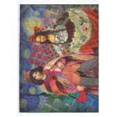 Mona Lisa Romantic Funny Colorful Arte work Tischdecke (Vorderseite)