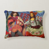 Mona Lisa Romantic Funny Colorful Arte work Zierkissen (Vorderseite)