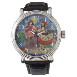 Mona Lisa Romantische Lustige Farbige Kunst Armbanduhr