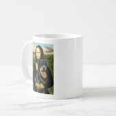 Mona Lisa - Rottweiler (#3) Kaffeetasse (Vorderseite Links)