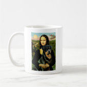 Mona Lisa - Rottweiler (#3) Kaffeetasse (Links)