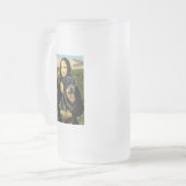 Mona Lisa - Rottweiler (#3) Mattglas Bierglas (Vorderseite Links)