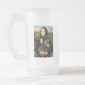 Mona Lisa - Rottweiler (#3) Mattglas Bierglas (Links)