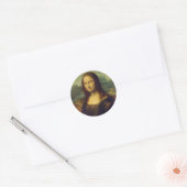 Mona Lisa Round Sticker (Umschlag)