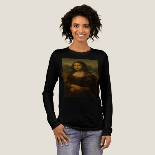 Mona Lisa Ruby Herz Tri-Blend Shirt (Volle Vorderseite)