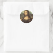Mona Lisa Runder Aufkleber (Tasche)