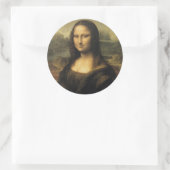 Mona Lisa Runder Aufkleber (Tasche)