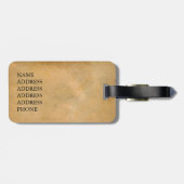 Mona Lisa sagt, Behalten Ruhe und Lächeln Gepäckanhänger (Rückseite horizontal)