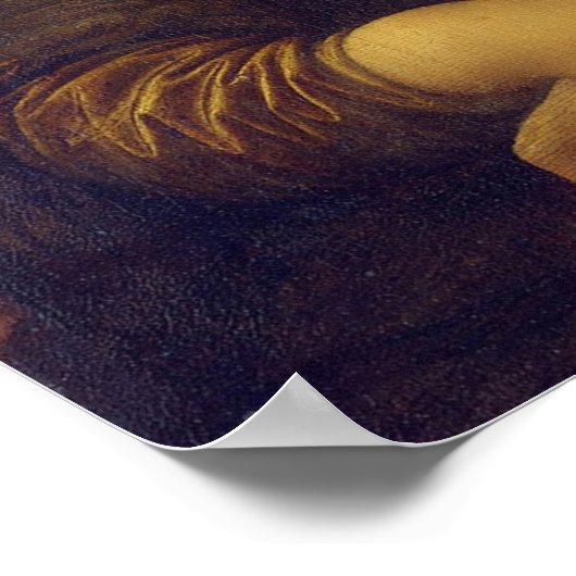 Mona Lisa sagt: Trage bitte eine Maske Poster (Ecke)