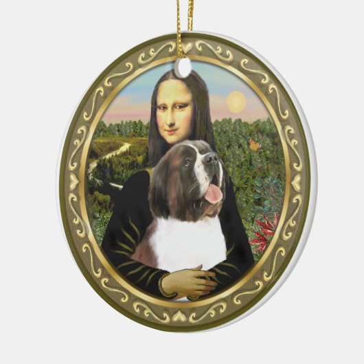 Mona Lisa, Saint Bernard Keramikornament (Links)