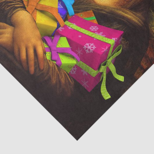 Mona Lisa Santa Claus Seidenpapier (Ausschnitt)