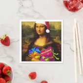 Mona Lisa Santa Claus Serviette (Beispiel)