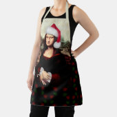 Mona Lisa Santa Hat Christmas Schürze (InSitu)