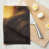 Mona Lisa Schnurrbart Handtuch (Viertel Falte)
