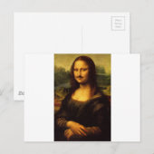 Mona Lisa Schnurrbart Postkarte (Vorne/Hinten)
