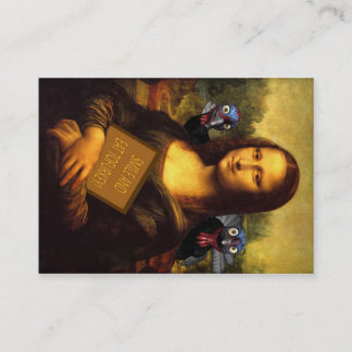 Mona Lisa schützt Truthähne Visitenkarte