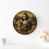 Mona Lisa Sculptor Große Wanduhr (Zuhause)