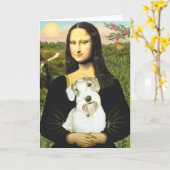 Mona Lisa - Sealyham Terrier (L) Karte (Gelbe Blume)