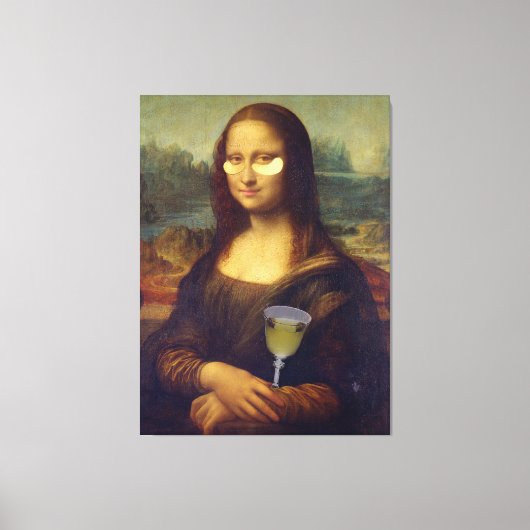Mona Lisa Self-Care Wall Art Leinwanddruck (Vorderseite)