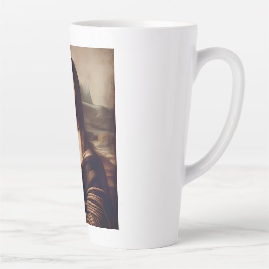 Mona Lisa Shibari Latte Tasse (Rechts)